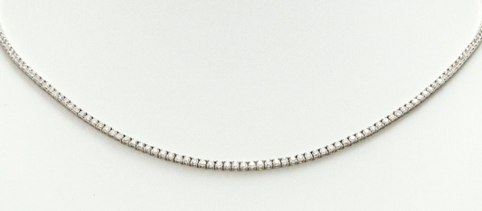 Classic Diamond Eternity Round Brilliant Necklace