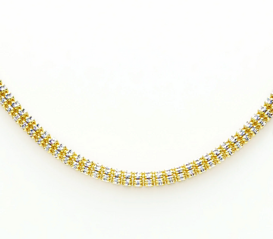 Solid Gold Ice Chain