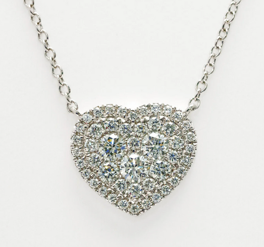 Diamond Heart Pendant Necklace