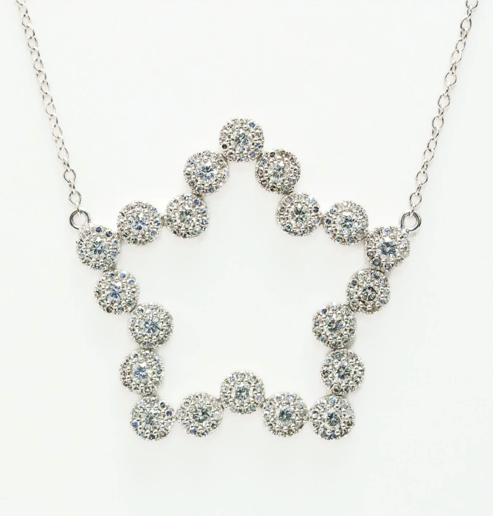 Large Star Diamond Pendant