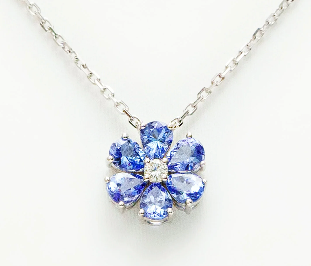 Brooke Tanzanite Diamond Flower