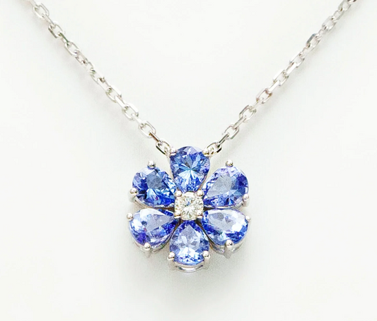 Brooke Tanzanite Diamond Flower