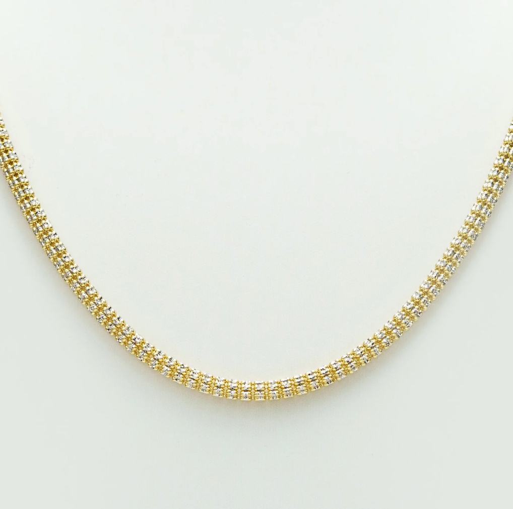 Solid Gold Ice Chain