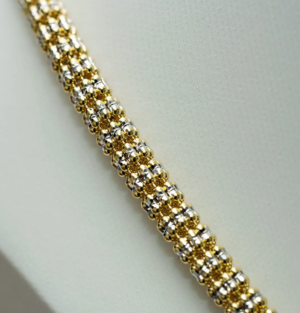 Solid Gold Ice Chain