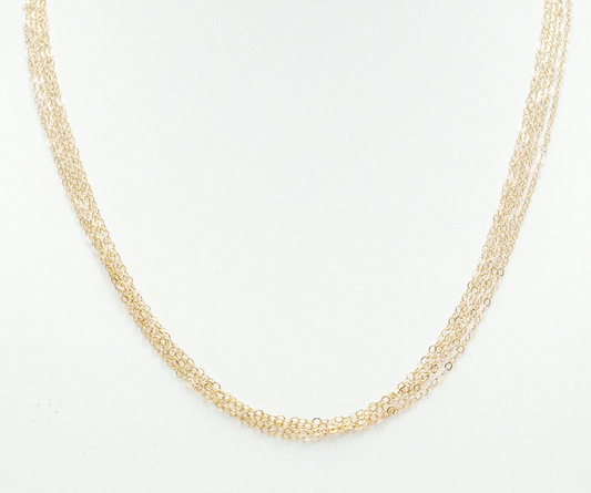 5-Strand Gold Cable Chain