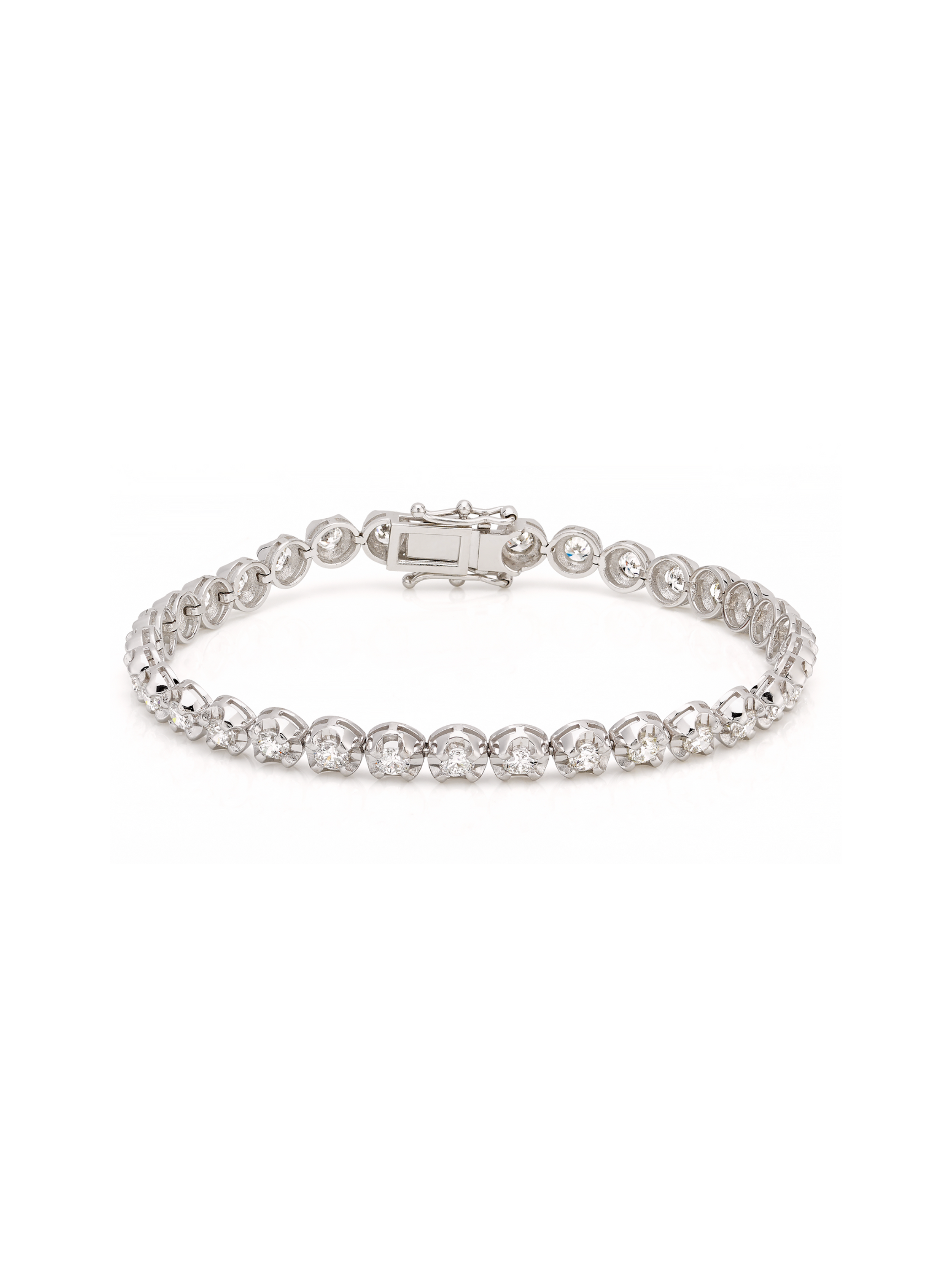 Illusion Setting Diamond Tennis Bracelet – Ross Chains