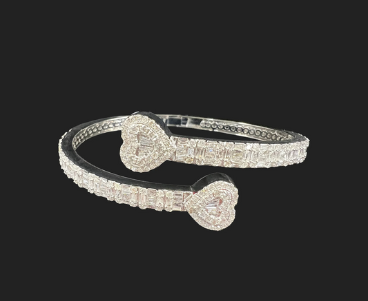 Dual Heart Diamond Bracelet