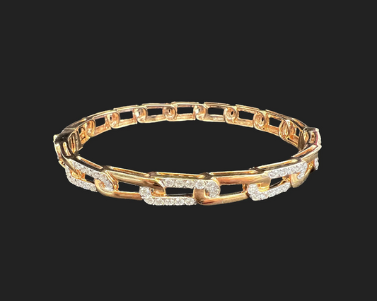 Paperclip Diamond Bracelet