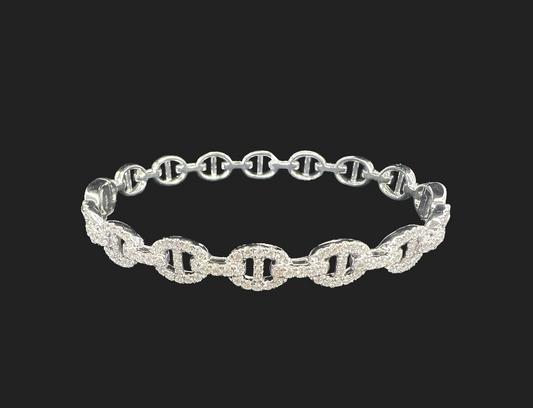 Marine-Link Diamond Bracelet