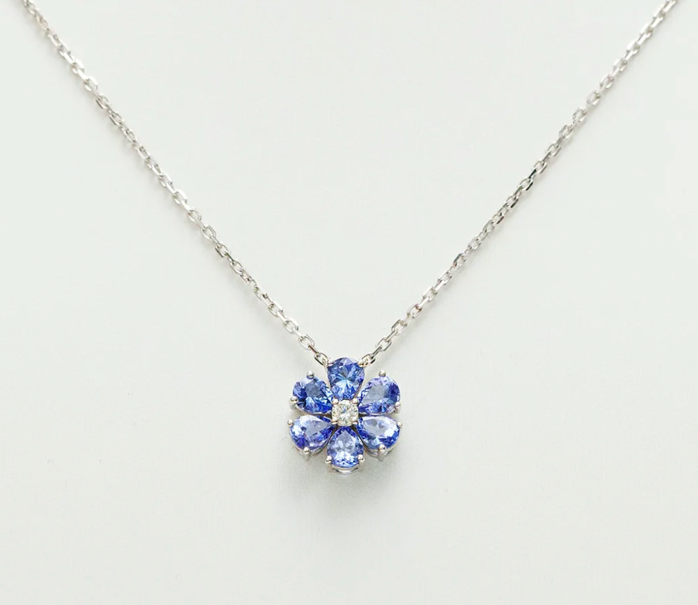 Brooke Tanzanite Diamond Flower